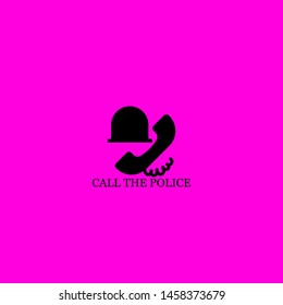 call the police icon sign signifier vector
