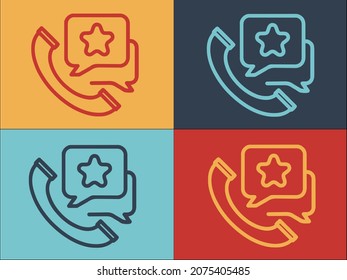 Call Rating Agent Logo Template, Simple Flat Icon of call,business,agent