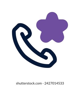 call rating icon. vector dual tone icon for your website, mobile, presentation, and logo design.