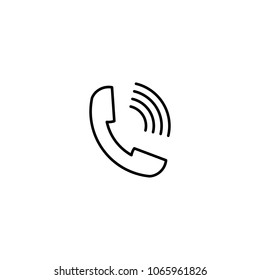 call receiver icon. Element of simple icon for websites, web design, mobile app, info graphics. Thin line icon for website design and development, app development  on white background