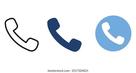 Ícone do receptor de chamadas. sinal de telefone. Ícone do Call Center. Ícone Atender Chamada. Botão de chamada telefônica
