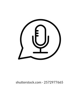 Call recording icon flat editable icon mark