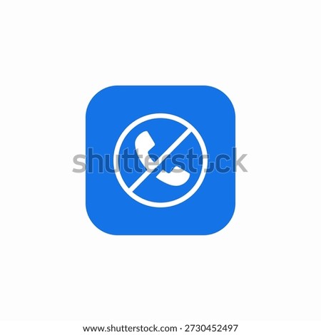 call restrict icon sign vector