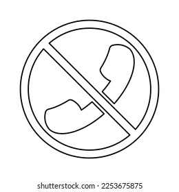 Call Restriction Icon In Line Style