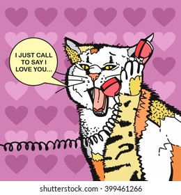 Call To Say I Love You Card 