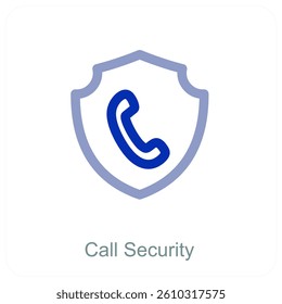 Call Security and safety icon concept