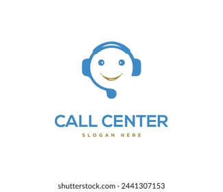 Call service center logo design vector template.