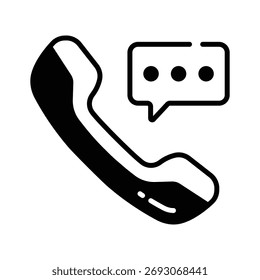 Icono de servicio de llamadas que simboliza la atención del Cliente, la Asistencia y la ayuda de comercio electrónico