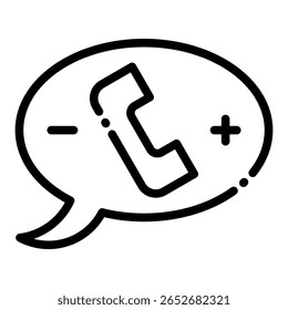 Vector del icono del servicio de la llamada para la tecnología ui ux