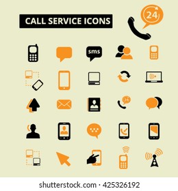 iconos de servicio de llamadas
