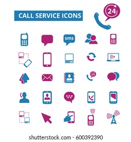 iconos de servicio de llamadas
