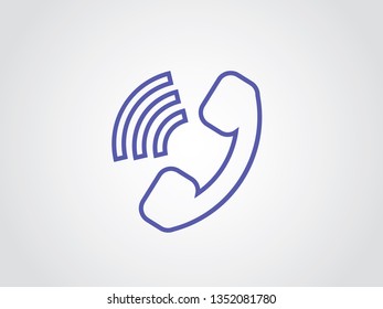 Call Service User Smartphone Outline Icon