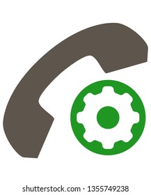 Call setting icon trendy icon on white background for web graphic