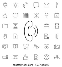 call sign icon. Elements of web set. Simple icon for websites, web design, mobile app, info graphics