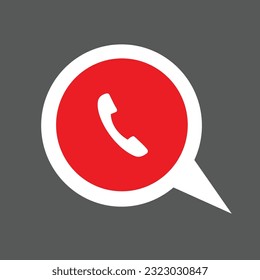 signo de llamada vector de icono plano simple