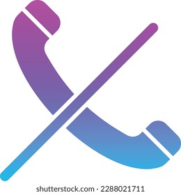 Call Silent vector icon. Can be used for printing, mobile and web applications.