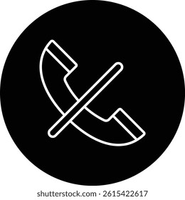 Call Silent vector icon. Can be used for printing, mobile and web applications.