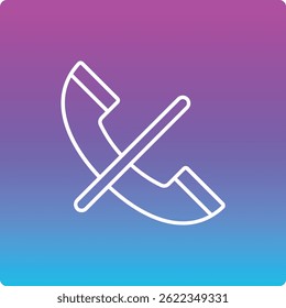 Llamar Icono de Vector silencioso. Se puede utilizar para aplicaciones de impresión, móviles y de Web.