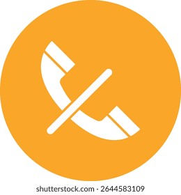 Call Silent vector icon. Can be used for printing, mobile and web applications.