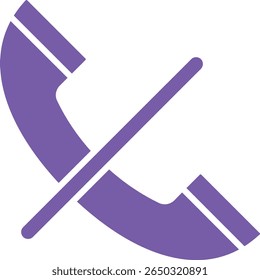 Call Silent vector icon. Can be used for printing, mobile and web applications.