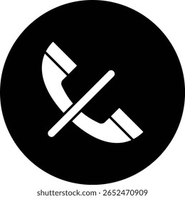 Llamar Icono de Vector silencioso. Se puede utilizar para aplicaciones de impresión, móviles y de Web.