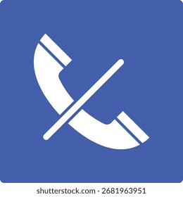Llamar Icono de Vector silencioso. Se puede utilizar para aplicaciones de impresión, móviles y de Web.