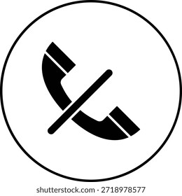 Rufen Sie das silent Vektorsymbol auf. Kann für Druck-, Mobil- und Web-Anwendungen verwendet werden.