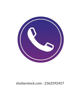 Call simple flat icon. Can be used for printing, mobile and web applications.