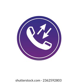 Call simple flat icon. Can be used for printing, mobile and web applications. 