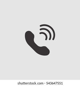 call simple icon illustration vector, for web and mobile design