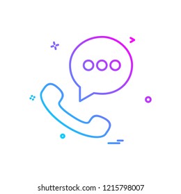 call sms chat icon vector design