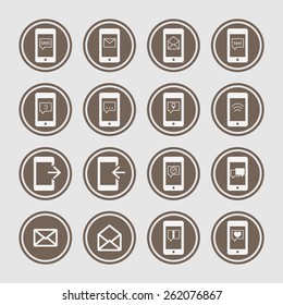 Call and sms icons