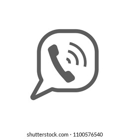 Call speech bubble sign. Call speech bubble sign.