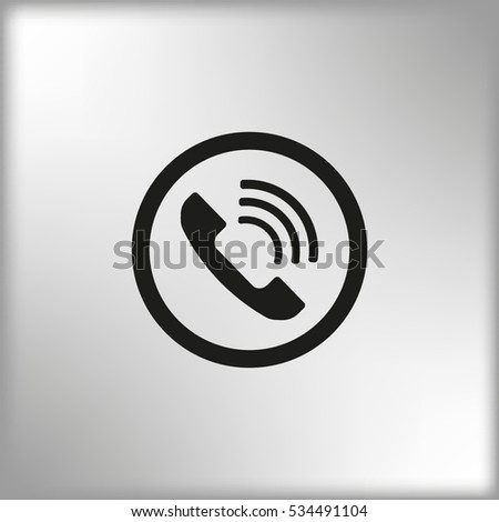 Call speech bubble sign. 