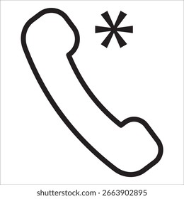 Umrissvektor des Stocksymbols aufrufen