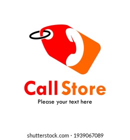 Call store logo template illustration