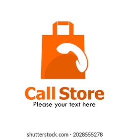 Call store logo template illustration