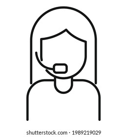 Call support home delivery icon. Outline Call support home delivery vector icon for web design isolated on white background