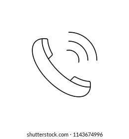 Call symbol line icon, vector illustration design. Communication collection.