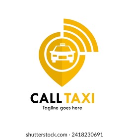 Logo-Vorlage für Taxis anrufen