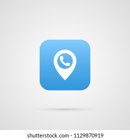 call telephone location. App vector