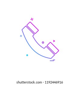 call telephone phone icon vector design