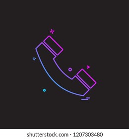 call telephone phone icon vector design