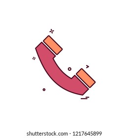 call telephone phone icon vector design