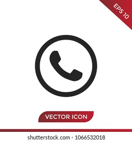 Call telephone vector icon