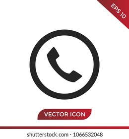 Call telephone vector icon