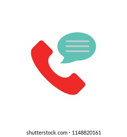 Call Testimonial Logo Icon Design