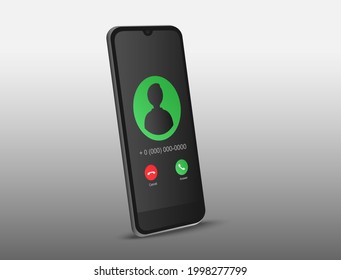 Ein Anruf, der in ein mobiles Gerät geht