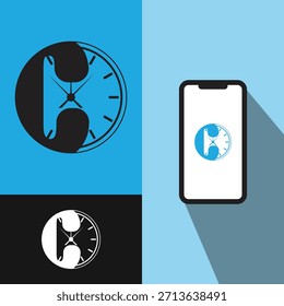 Design der App für die Anrufzeitverwaltung 