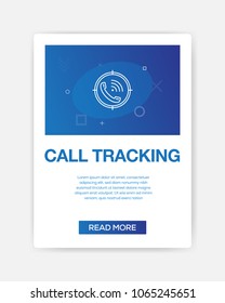 CALL TRACKING ICON INFOGRAPHIC